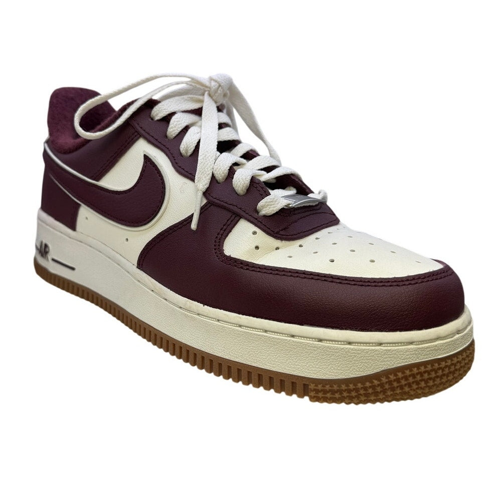 8.5W Nike Air Force 1 '07 LV8 SE Varsity Casual Shoes | Sail/Night Maroon/Gum Med Brown