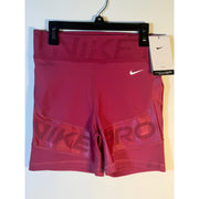 Nike Pro High Rise 5" Training Shorts Women's Medium Firm Support Berry NWT