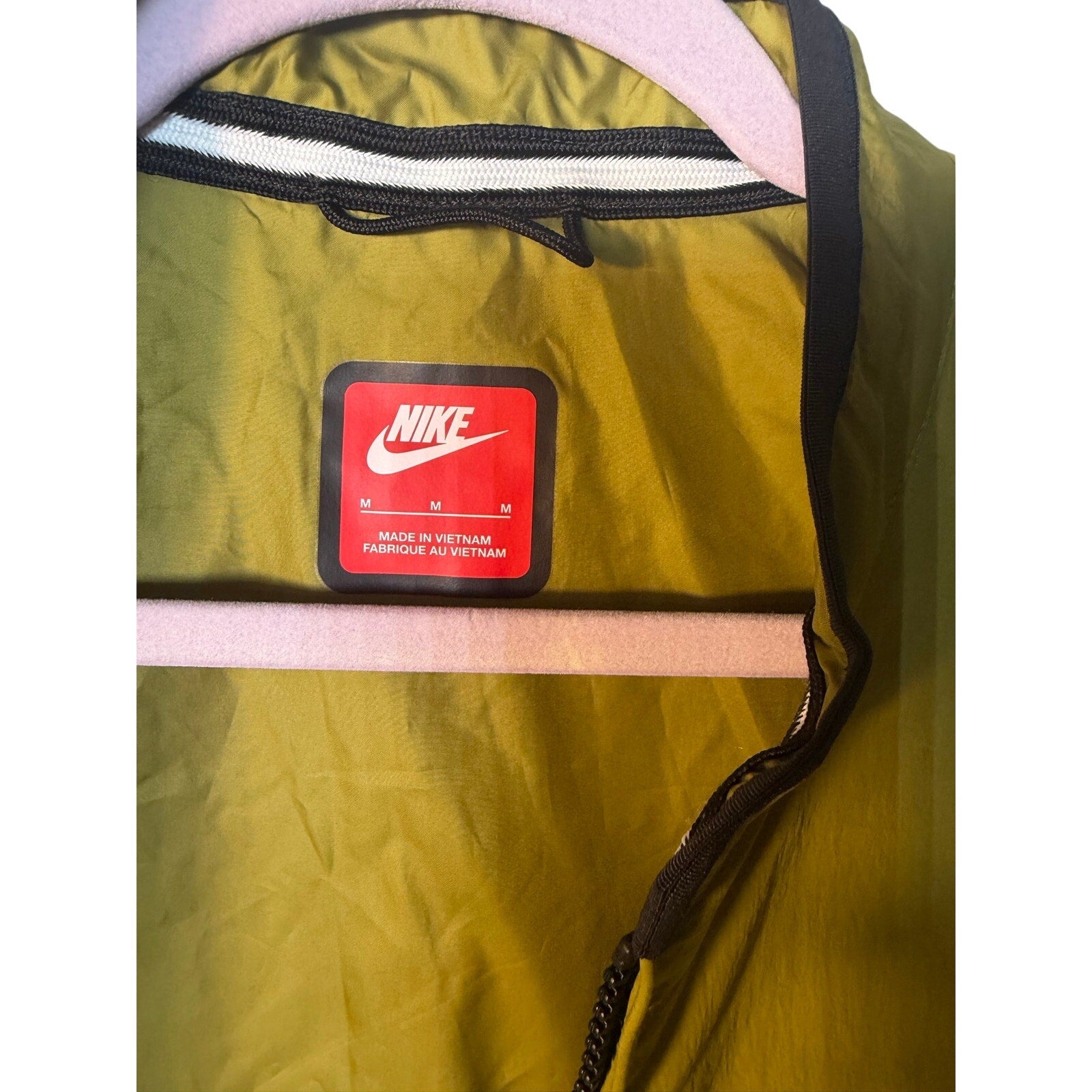 Nike Tech Woven Utility Wind Vest – Men’s Size Medium – Green – Full Zip
