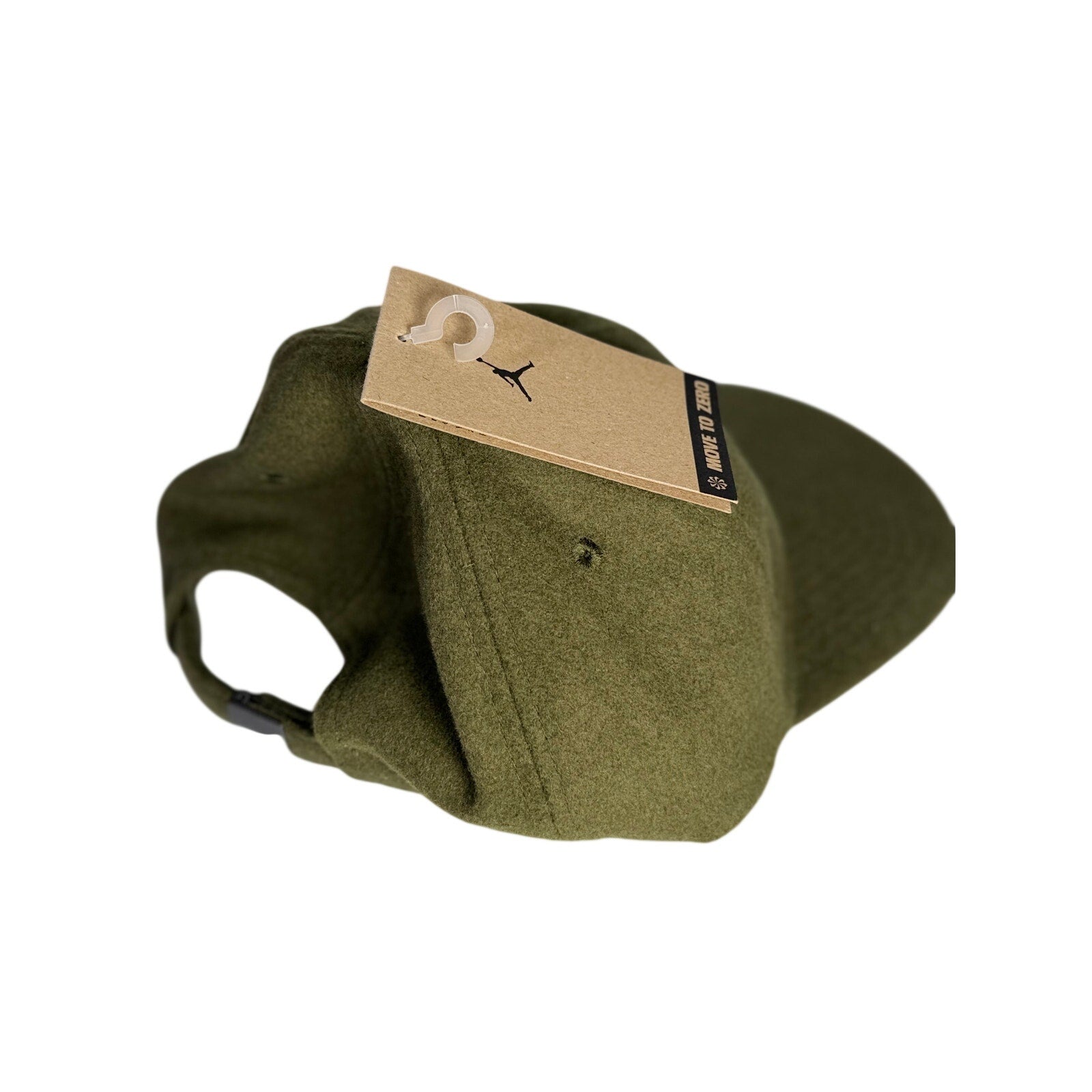 Jordan Flight Adjustable Strapback Hat Olive Green Wool Blend Cap NWT Unisex