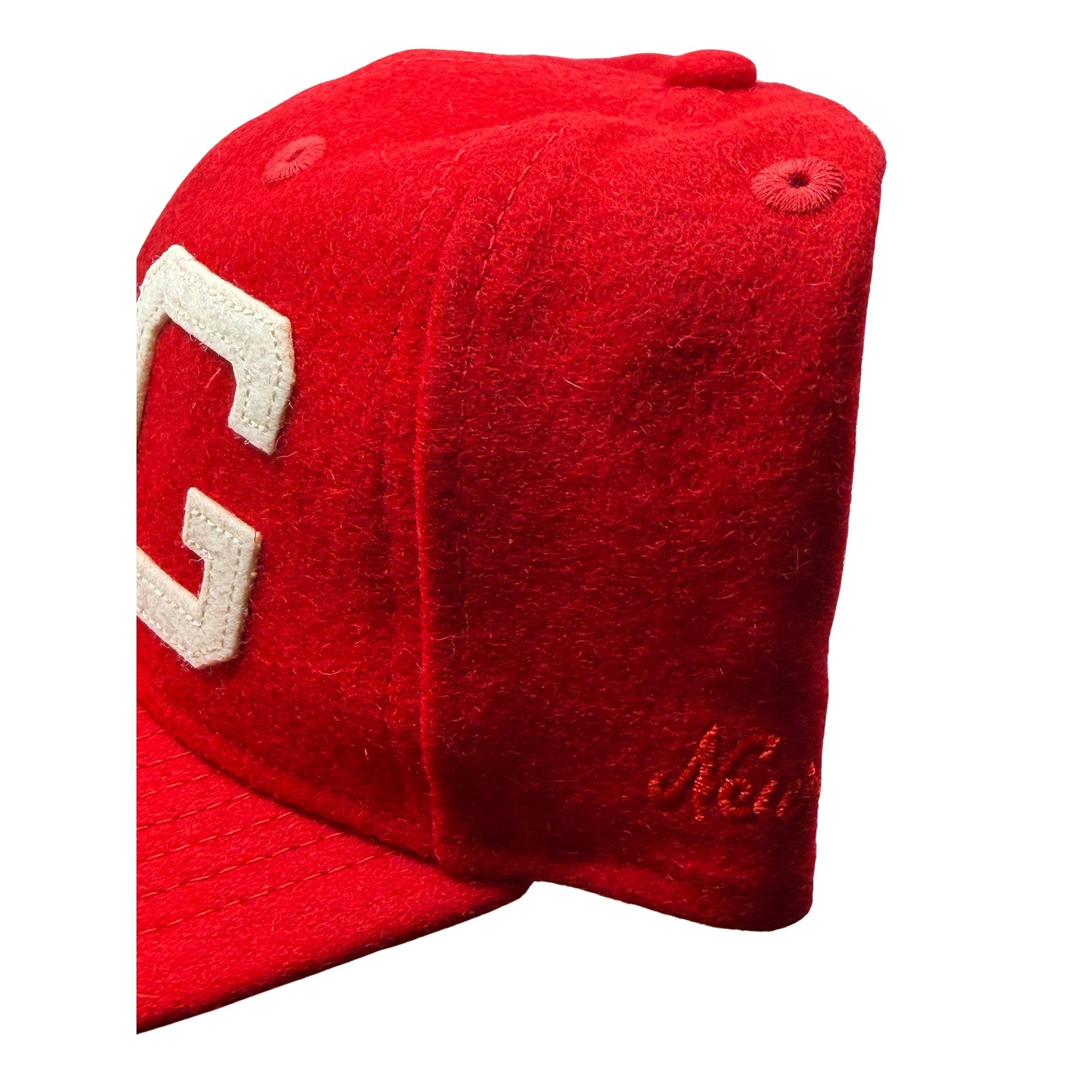 Fear of God x New Era 59FIFTY Fitted Hat Red Cream FG Logo One Size