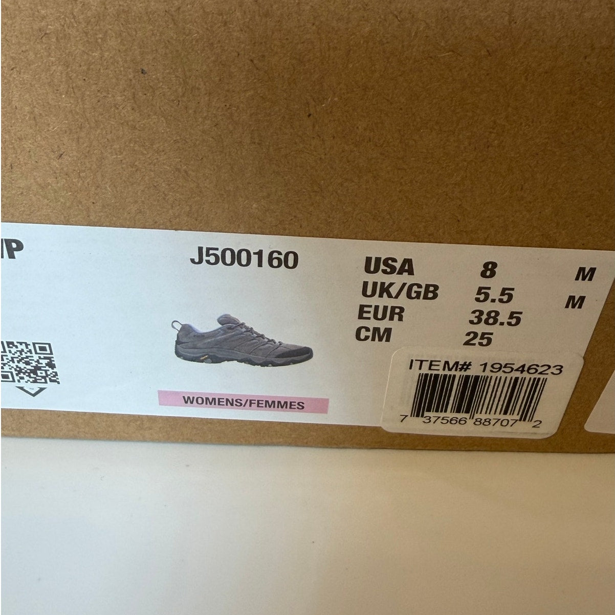 Merrell Moab 3 Women’s Hiking Shoes – Blue/Gray/Black – Size 8