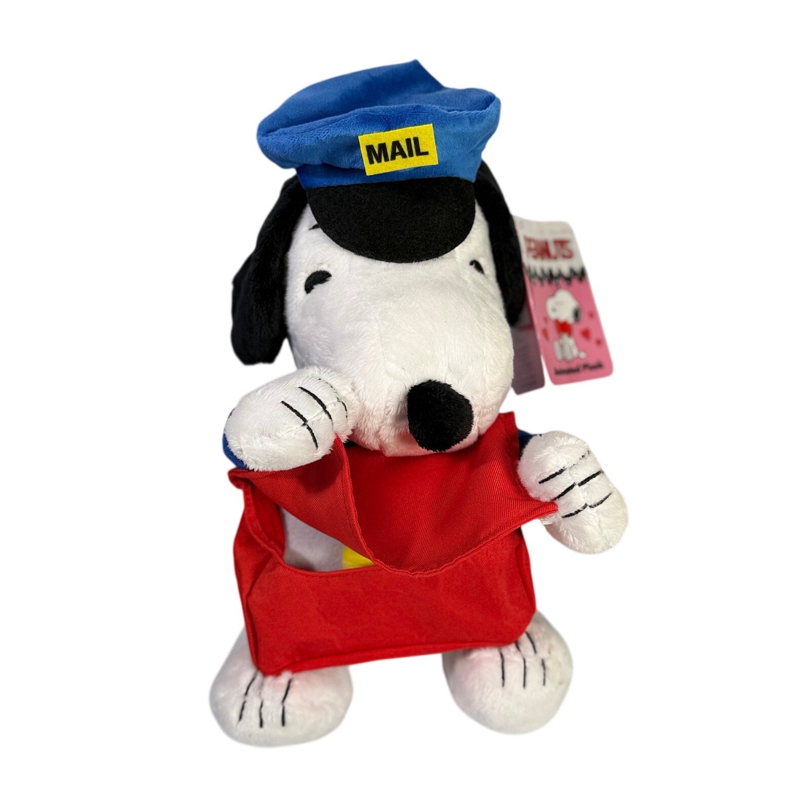Peanuts Snoopy Animated Plush Mail Carrier Valentine's Day NWT Stuffed Animal
