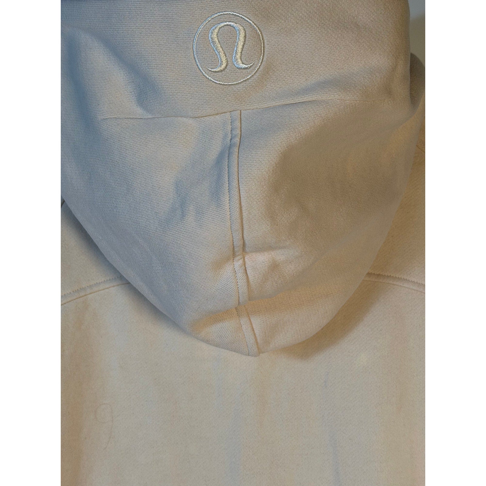 Lululemon Scuba Half Zip Hoodie Women's XL/XXL Cream Oversized Pullover