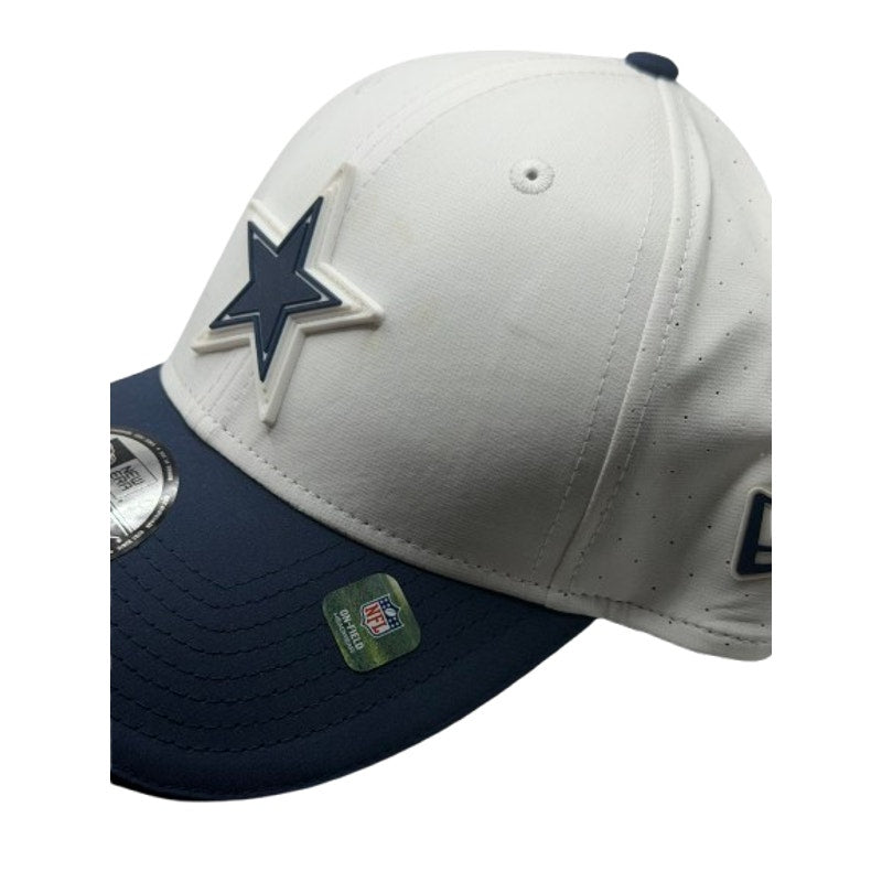 Dallas Cowboys NFL New Era 39THIRTY Hat White Navy Large-XL NWT