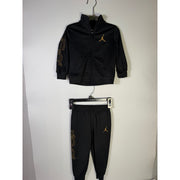Jordan Baby Boys 2-Piece Track Jacket Jogger Set Black Gold Size 18M NWT