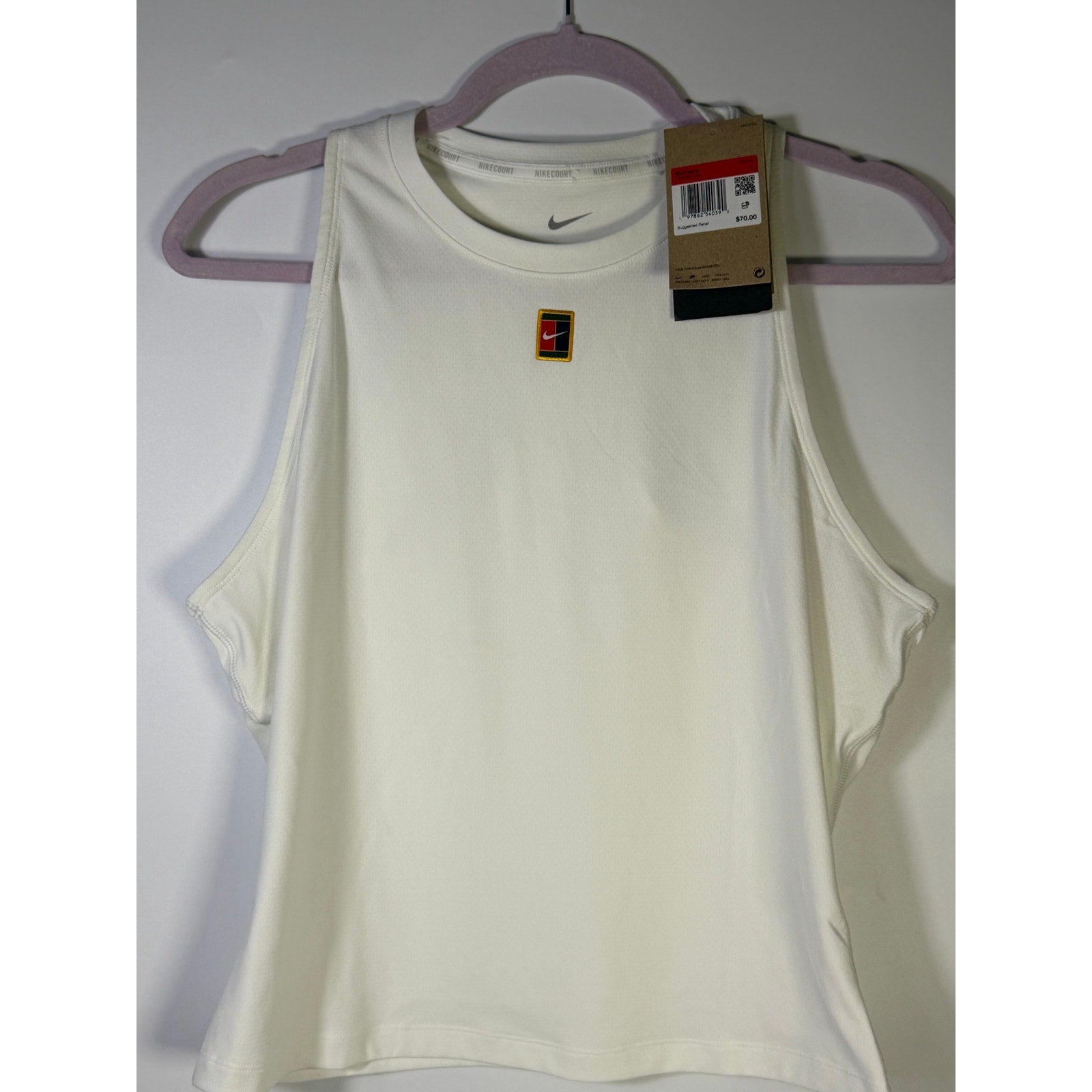 NikeCourt Women's Dri-FIT Tennis Tank Top White Size L