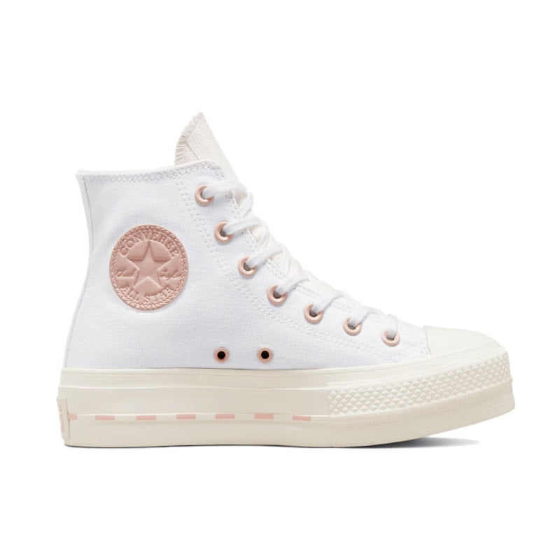Converse Chuck Taylor All Star Lift High “White Pink Clay” – Women’s Size 7.5