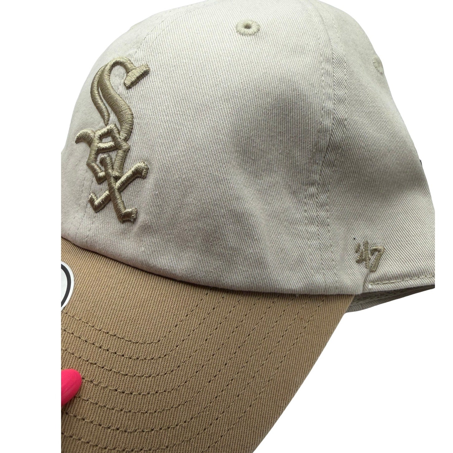 ’47 Chicago White Sox Clean Up Adjustable Hat Bone Tan MLB NWT