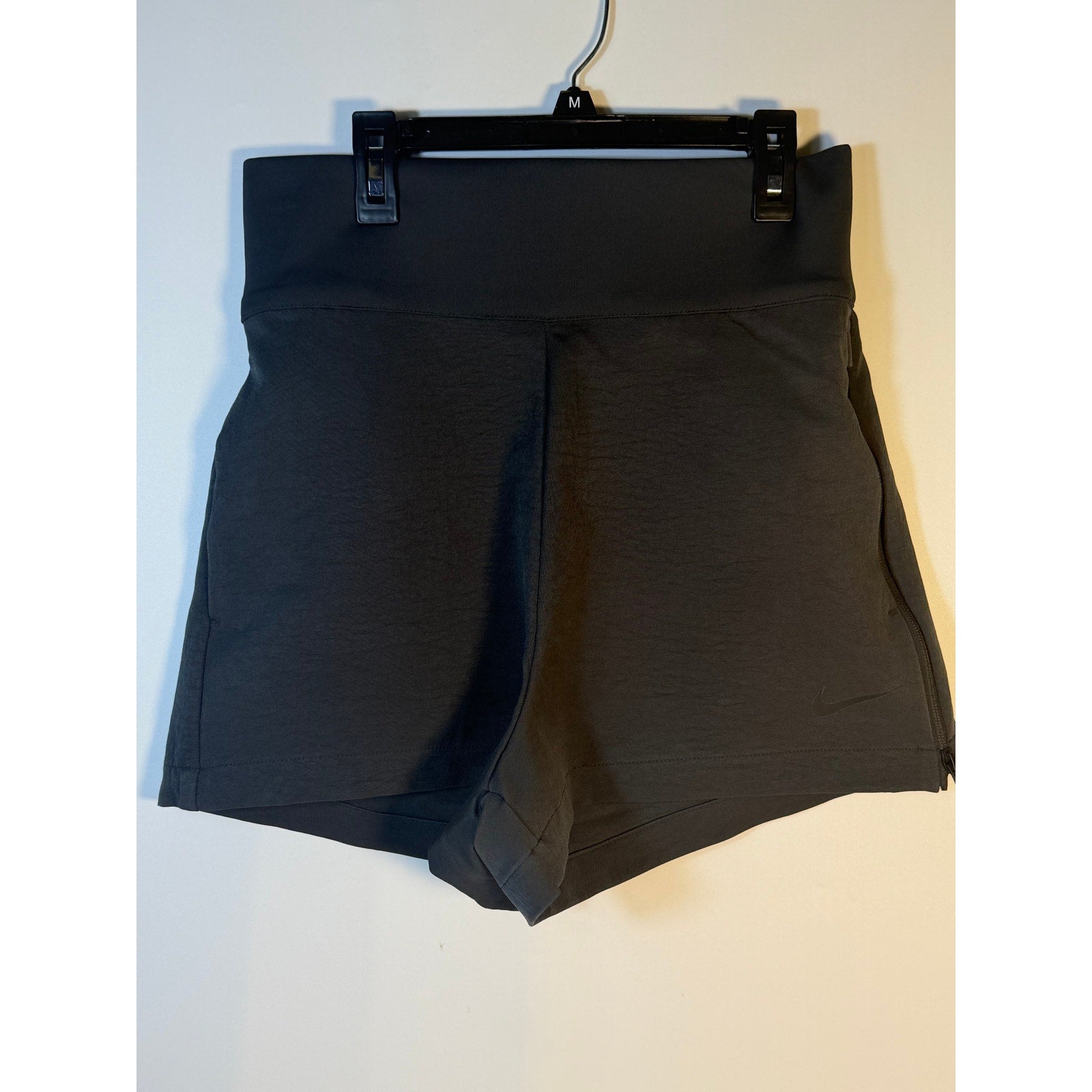 Nike Dri-FIT Flex Bliss Luxe Shorts Women's Medium Gray High Rise Running NWT