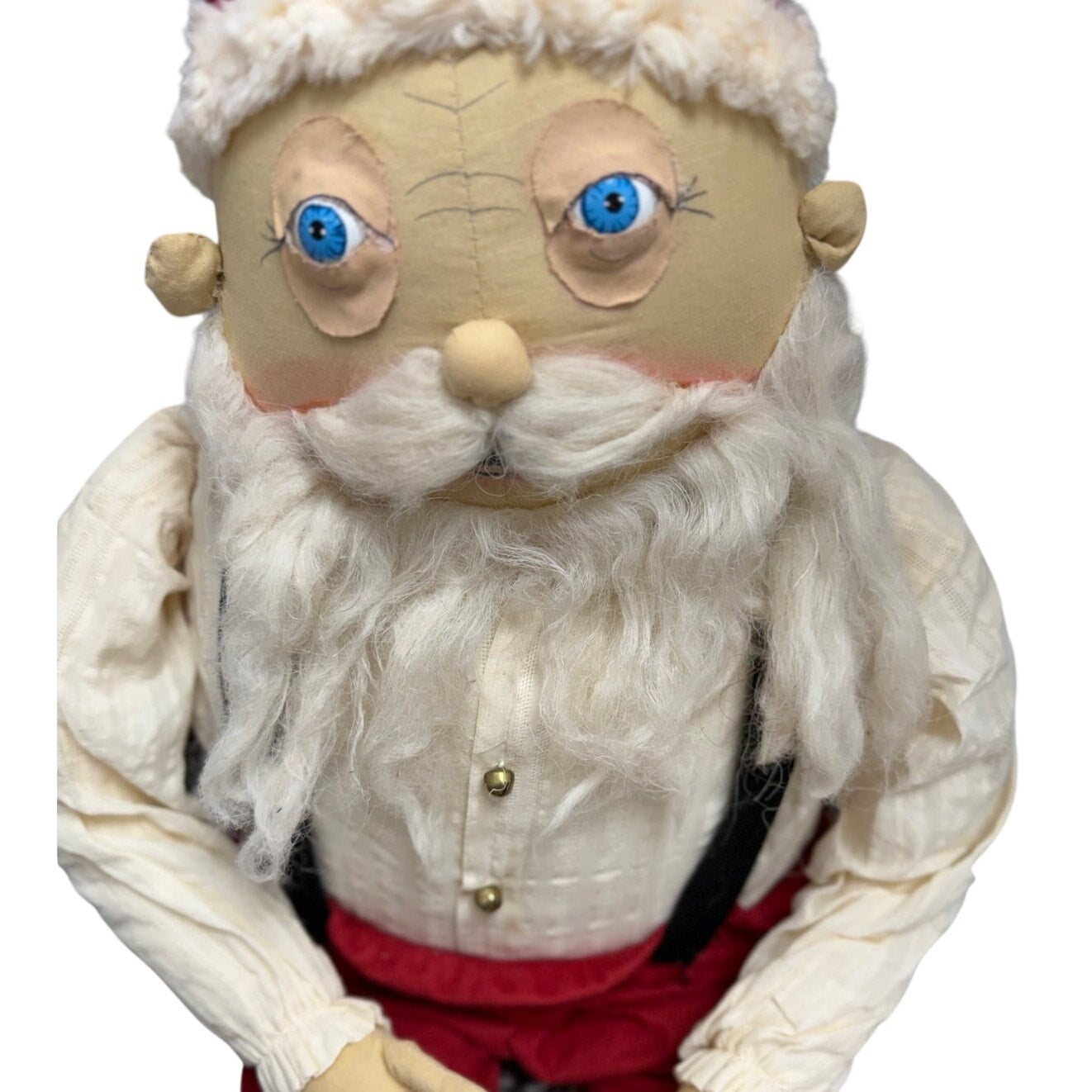 Joe Spencer Gathered Traditions Meriweather Santa Lg. 49" weighted shelf sitter