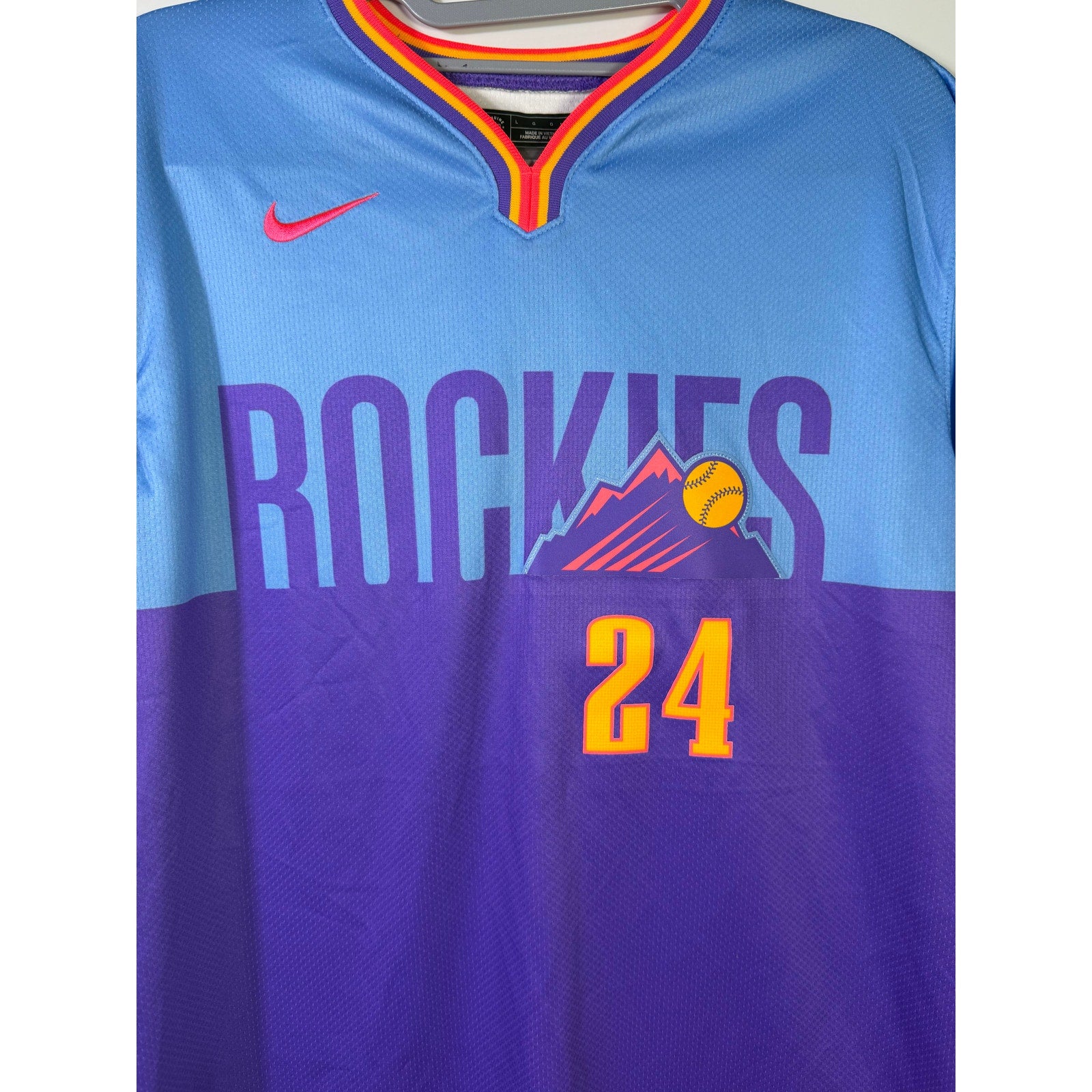 Nike Rockies McMahon #24 City Connect Jersey Youth L 14/16 NWT