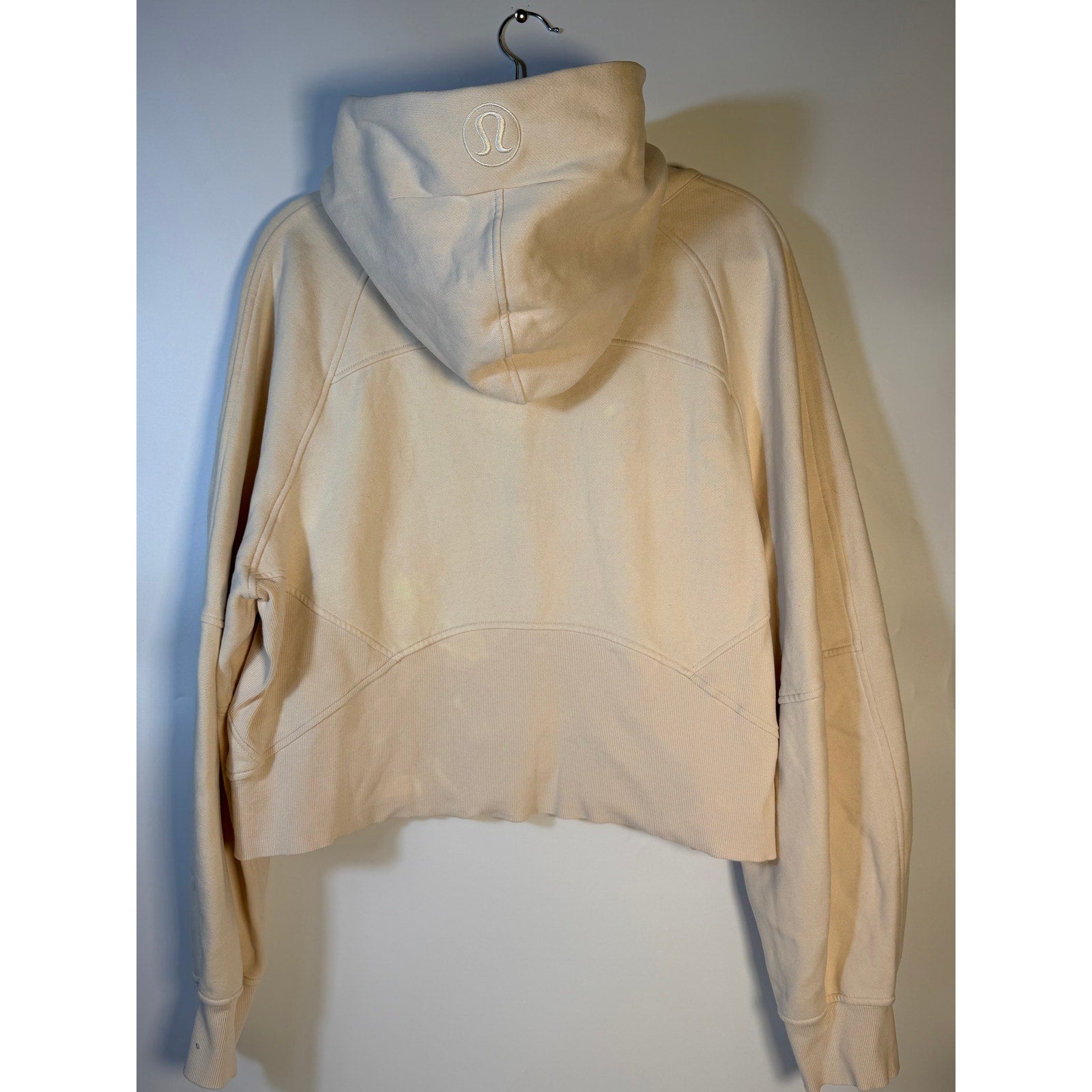 Lululemon Scuba Half Zip Hoodie Women's XL/XXL Cream Oversized Pullover
