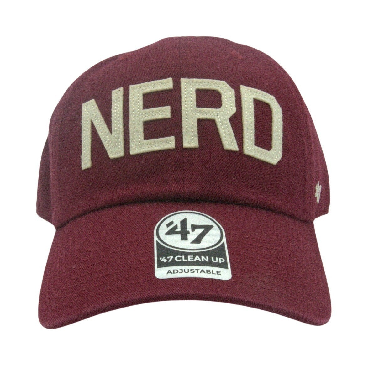 '47 Brand Stanford "NERD" Embroidered Ultra Red Clean Up Hat – OSFM – NWT