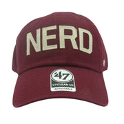 '47 Brand Stanford "NERD" Embroidered Ultra Red Clean Up Hat – OSFM – NWT