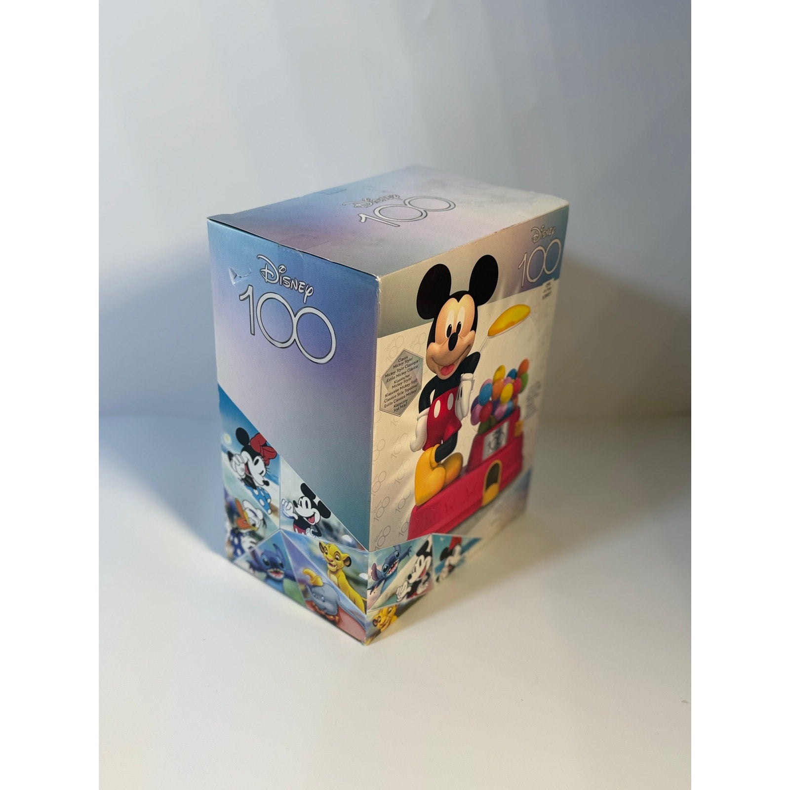 Disney 100 Mickey Mouse Bubble Gum Machine Candy Dispenser Figure CVS New