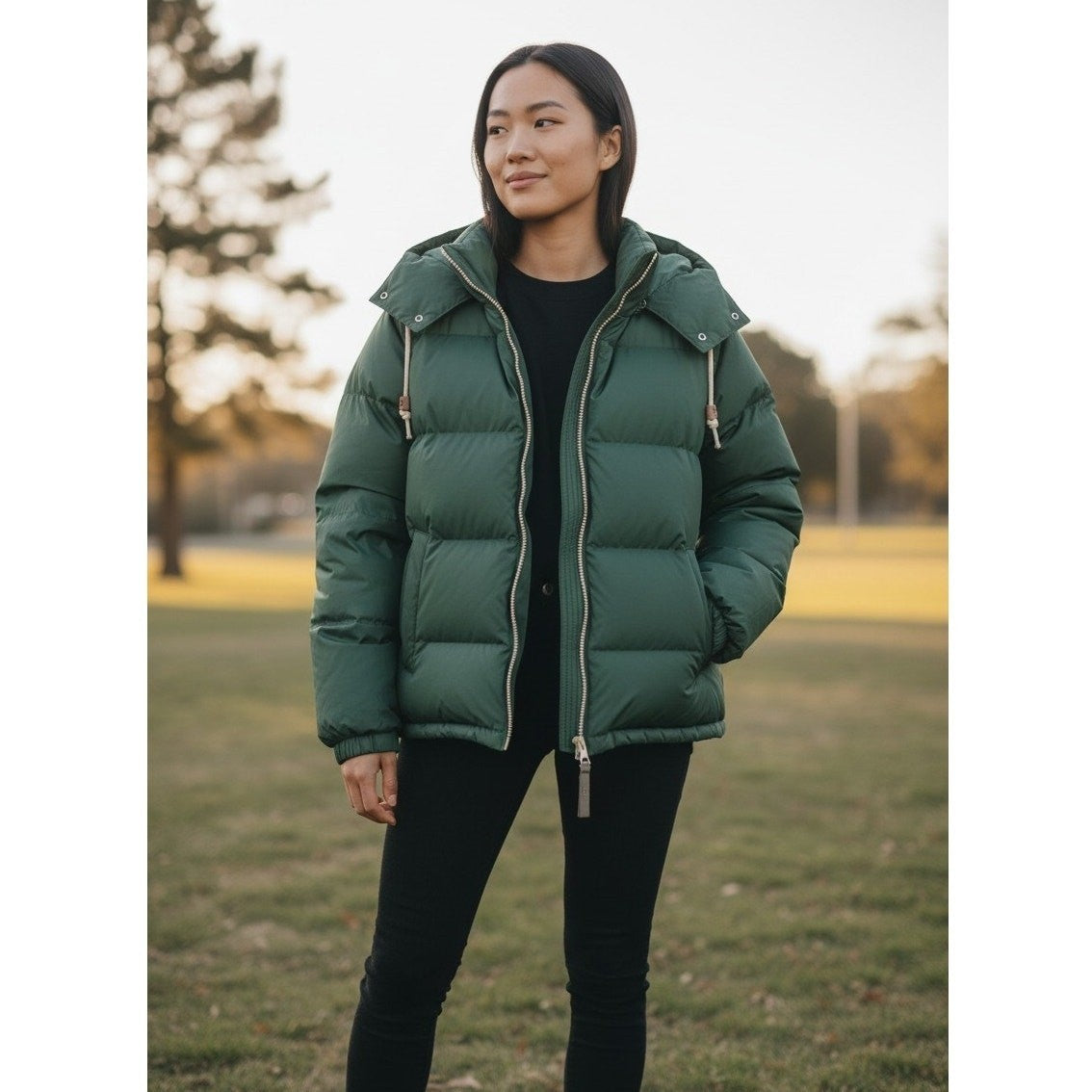 Alpine Design Puffer Jacket Parka Green Water Repellent | Men's Small