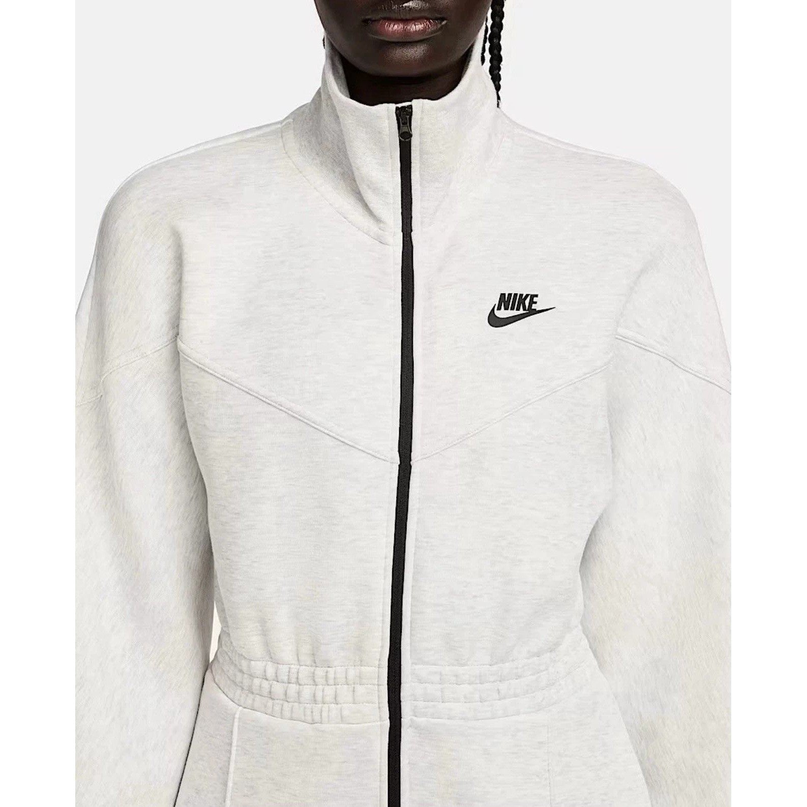 NWT Nike Tech Fleece Windrunner Jumpsuit Women's Small Grey FB8798-013