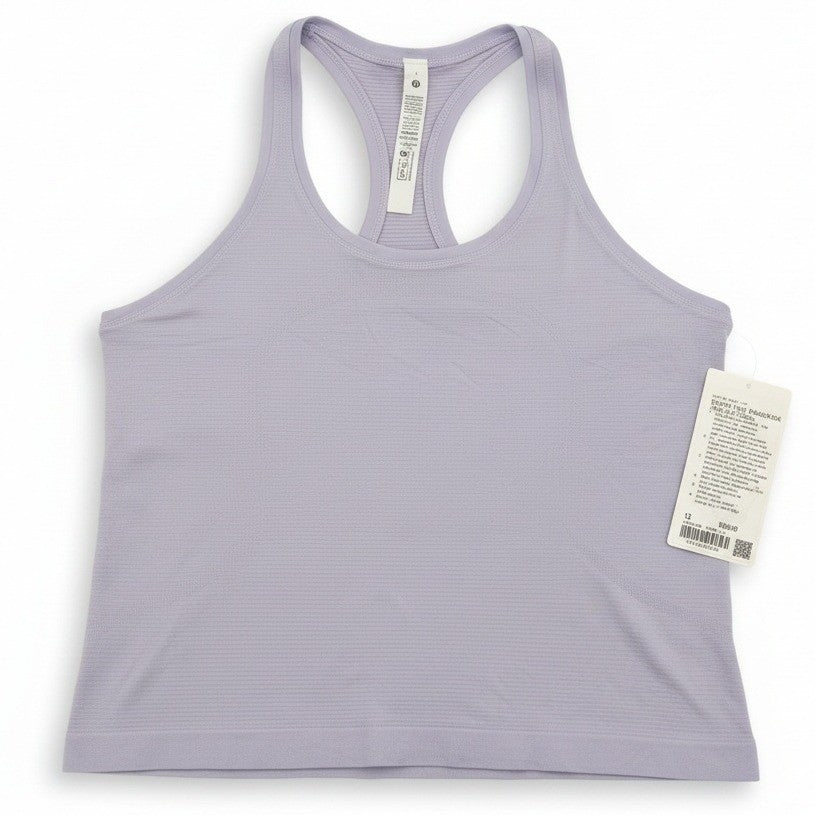 NWT Swiftly Tech Racerback Tank Top 2.0 - Lavender Frost - 12 Women's