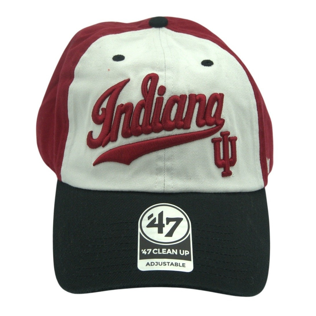NWT Indiana Hoosiers ’47 Brand Clean Up Adjustable Hat – Razor Red / White