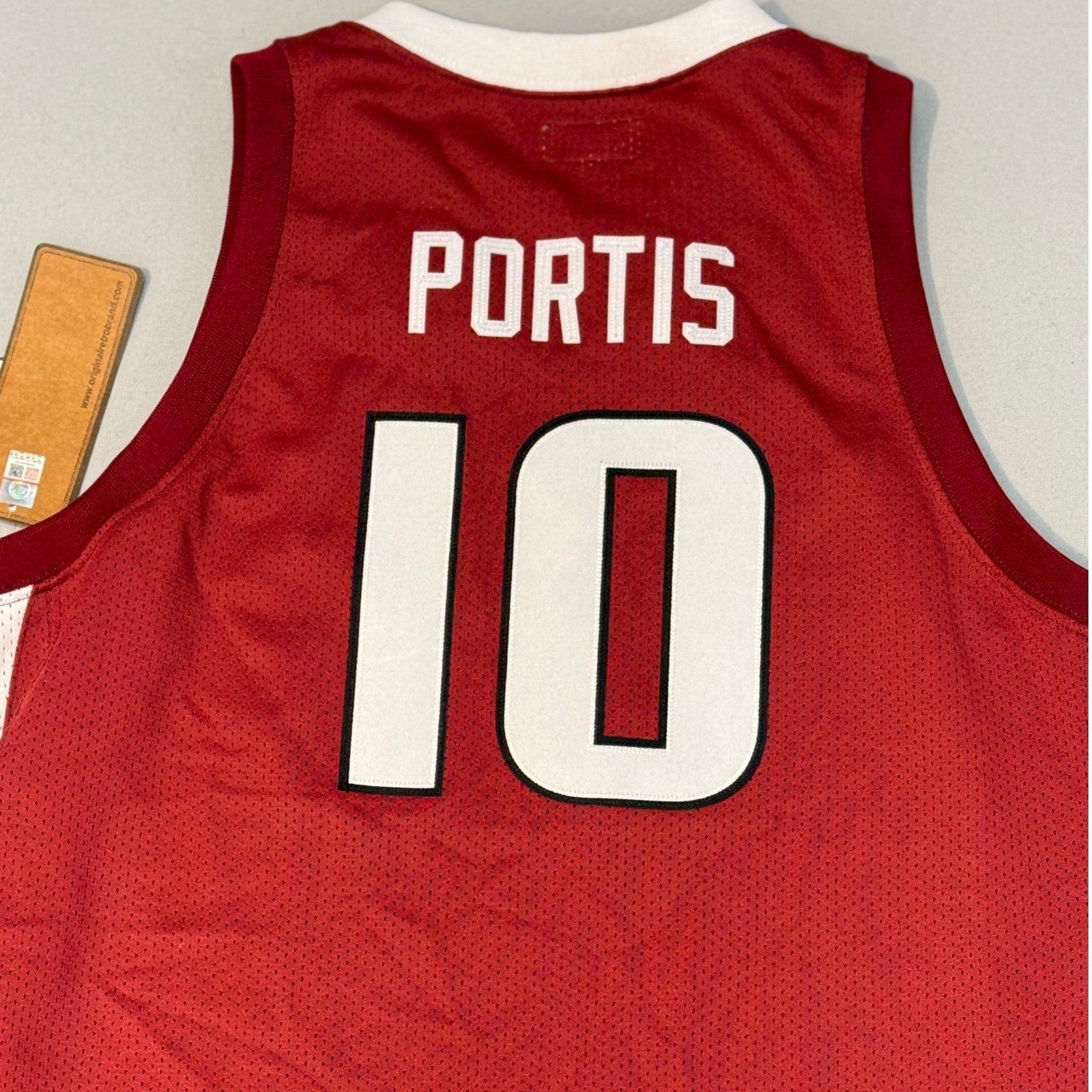 NWT Retro Brand Arkansas Razorbacks (NCAA) Bobby Portis Replica Jersey - Large