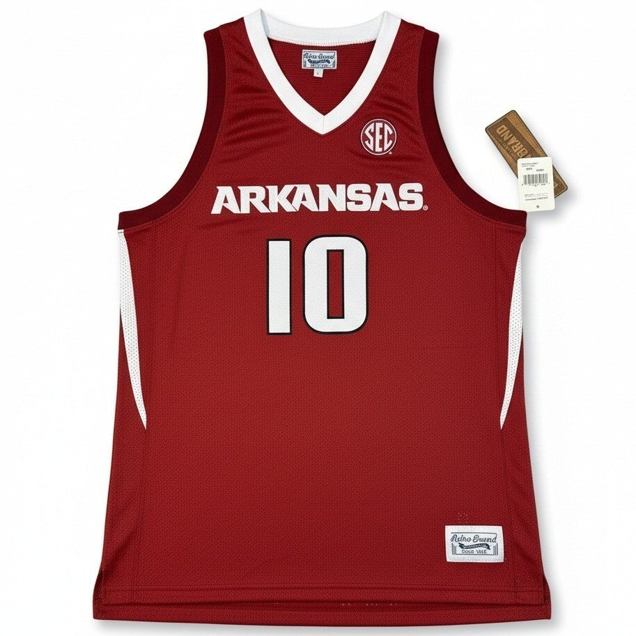 NWT Retro Brand Arkansas Razorbacks (NCAA) Bobby Portis Replica Jersey - Large