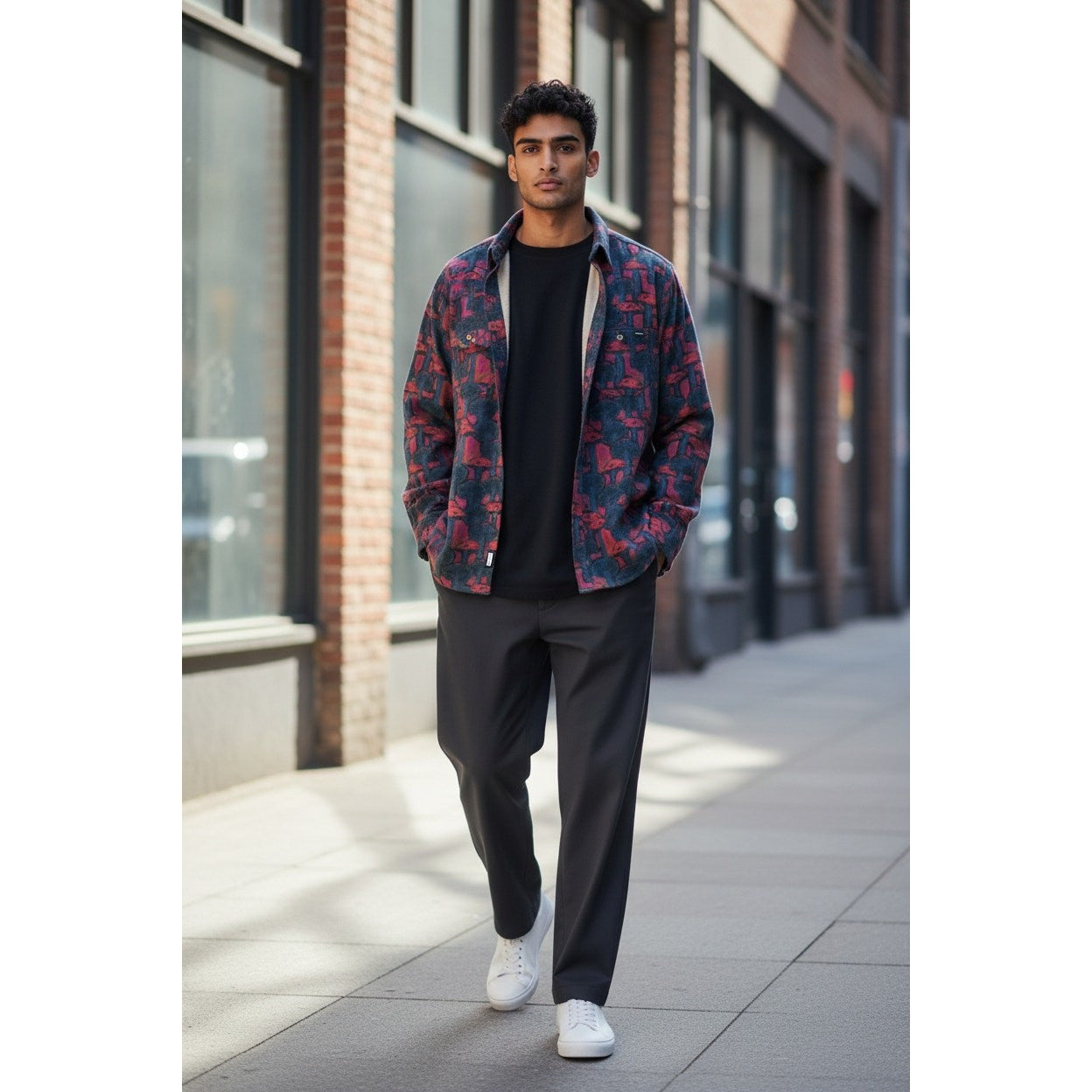 NWT Chubbies "The Funky Spore" Fleece Flannel Overshirt Men’s Extra Large