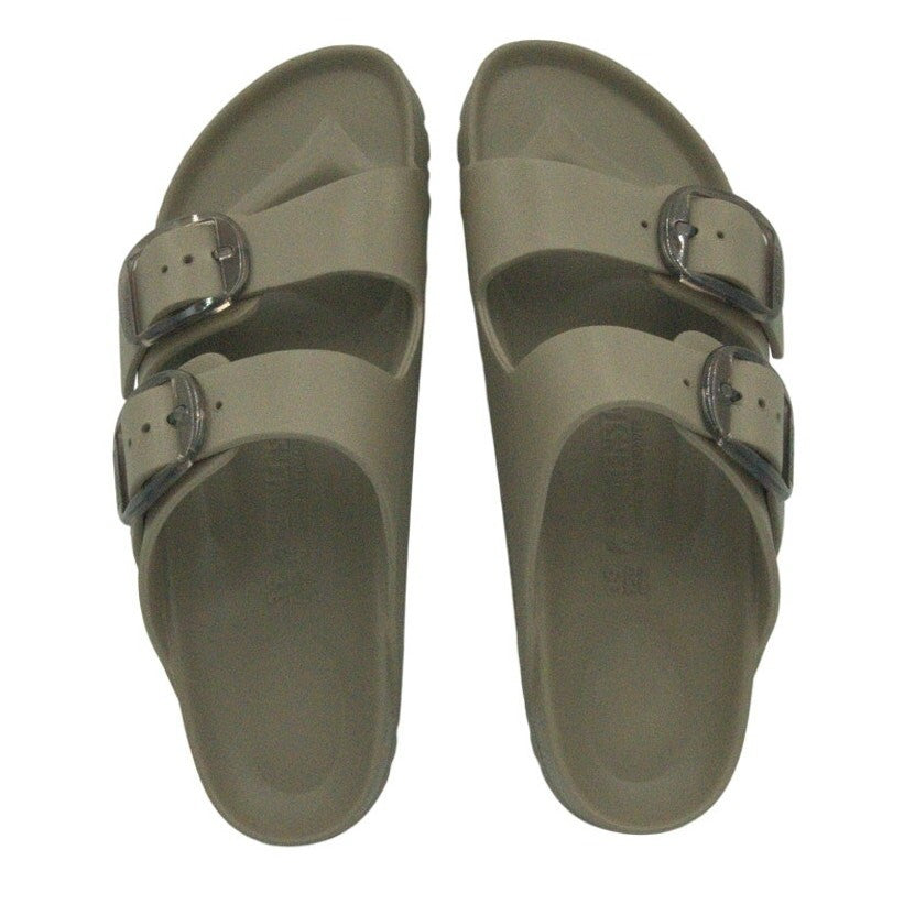 NWOT Birkenstock Arizona Big Buckle EVA Sandals Gray Taupe | Women’s 39