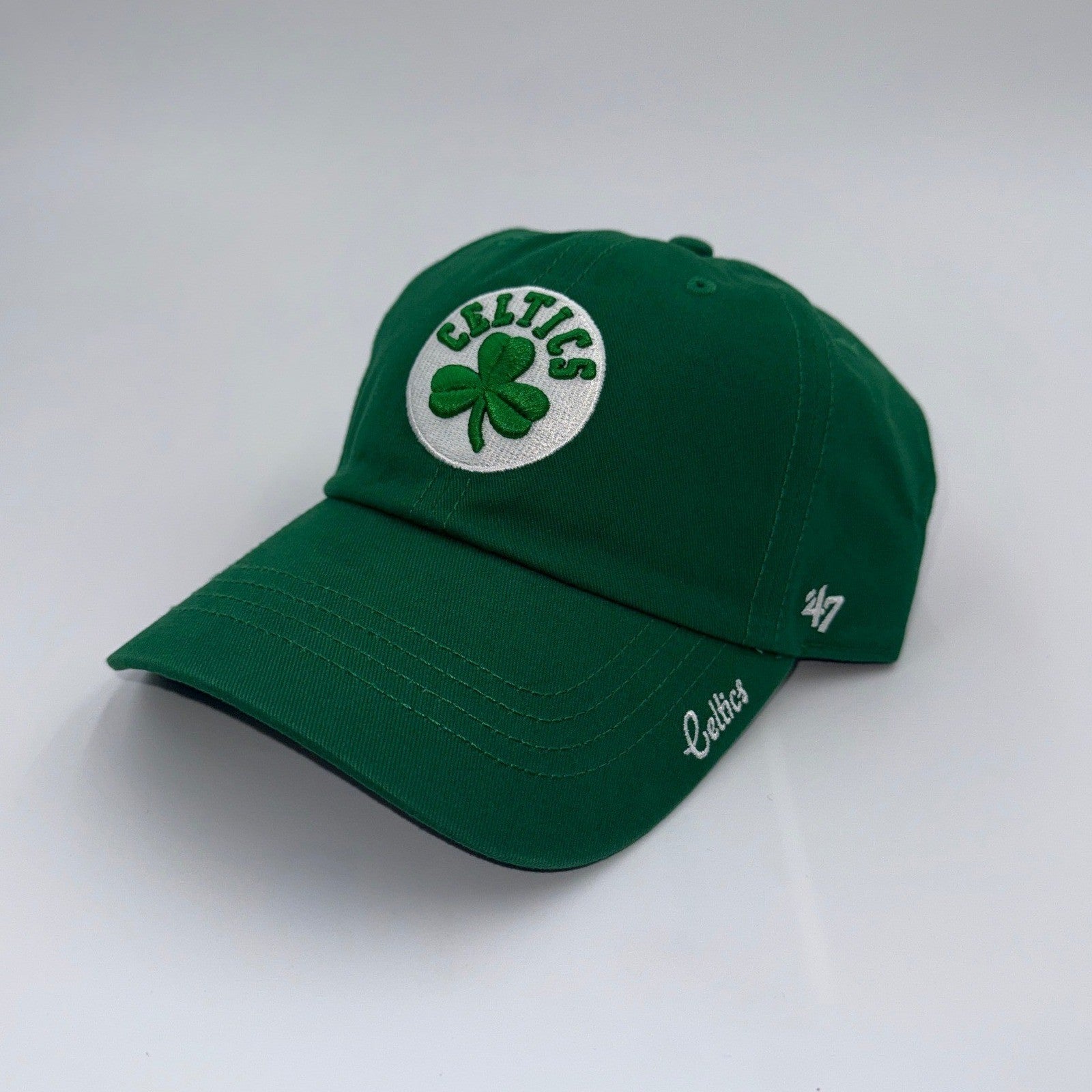 NWT Boston Celtics '47 Brand Clean Up Adjustable Hat | Green | Embroidered Logo