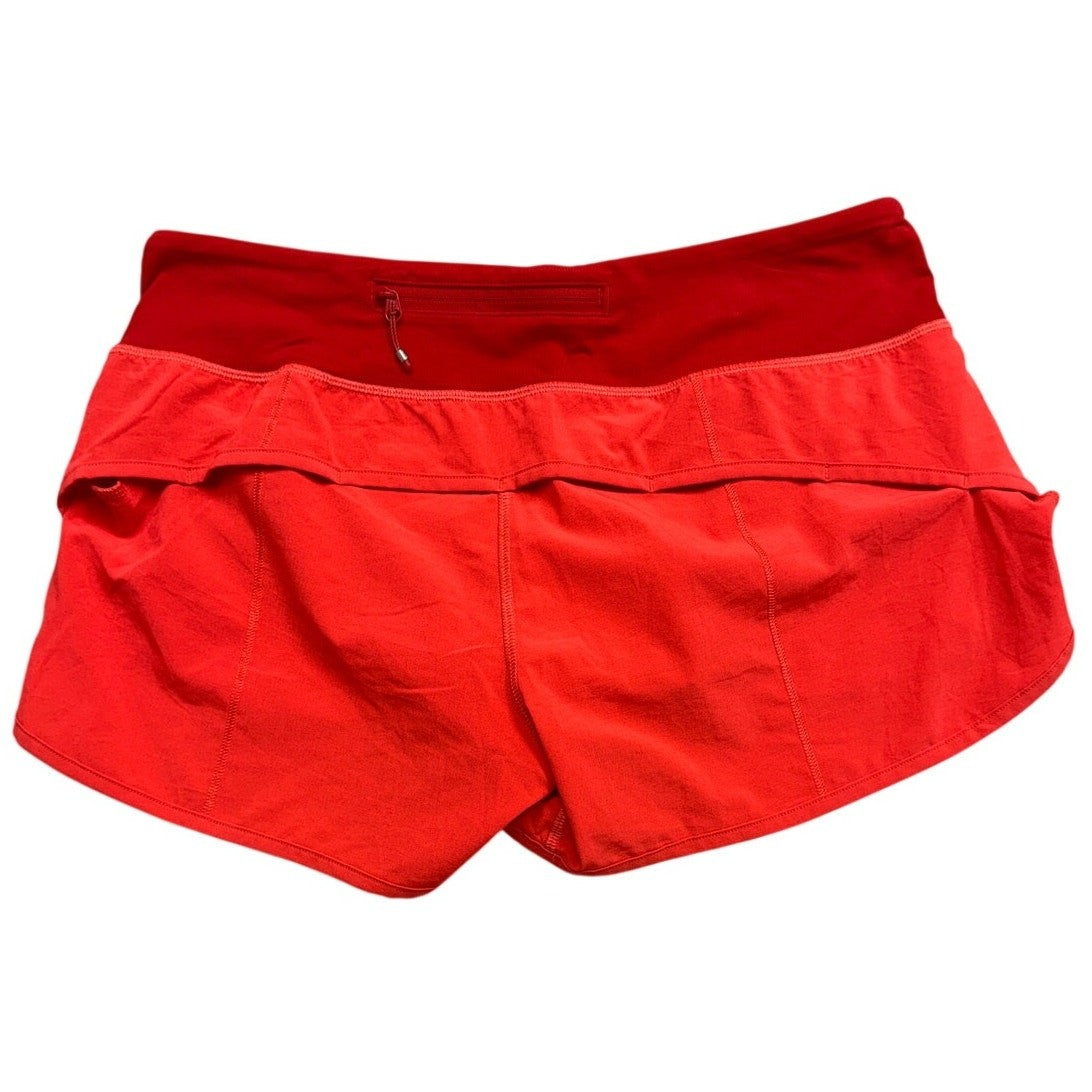 Lululemon Speed Short 2.5” Vibrant Coral Women’s Size 6 Running Athletic