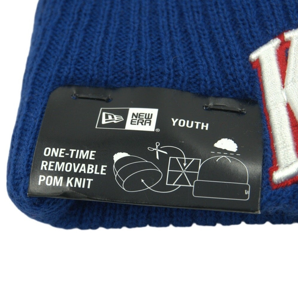 New Era Sacramento Kings Pom Beanie Youth Blue Red NBA Knit Hat – NWT