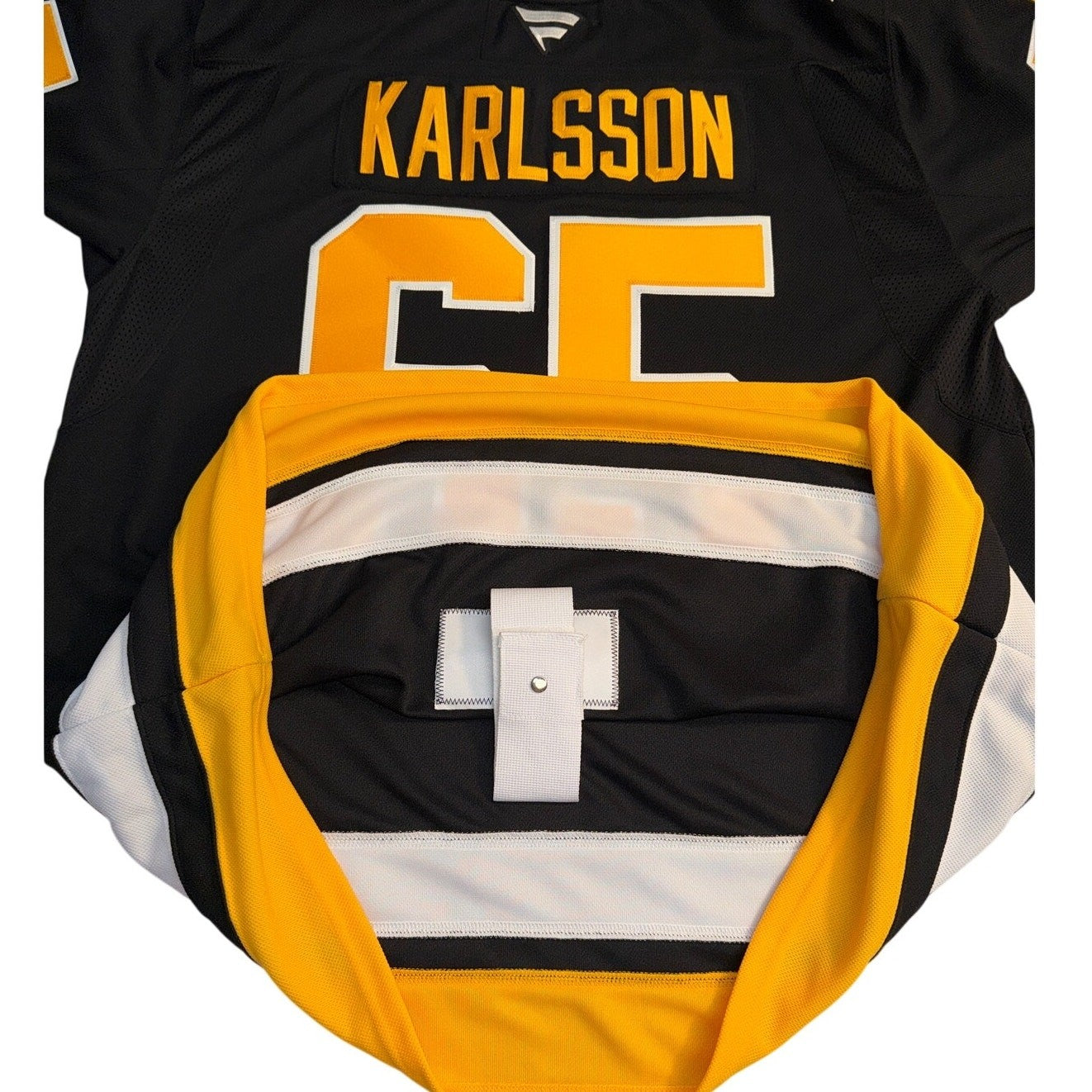 NWOT Erik Karlsson #65 Penguins Fanatics Premium NHL Jersey Size US 56