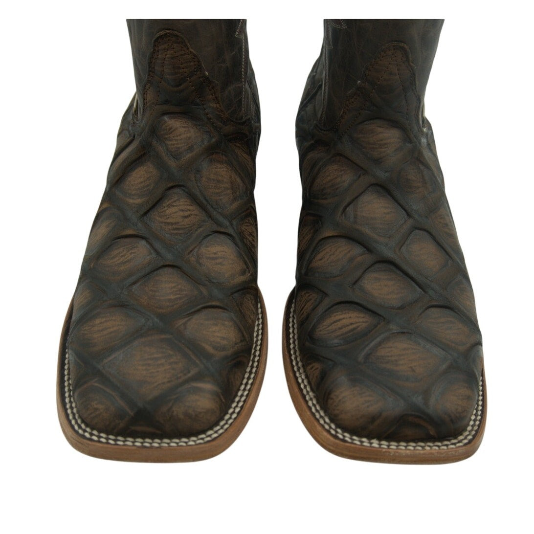 NWT Vaccari University “Texas A&M” Genuine Leather Cognac Boots Men's 12