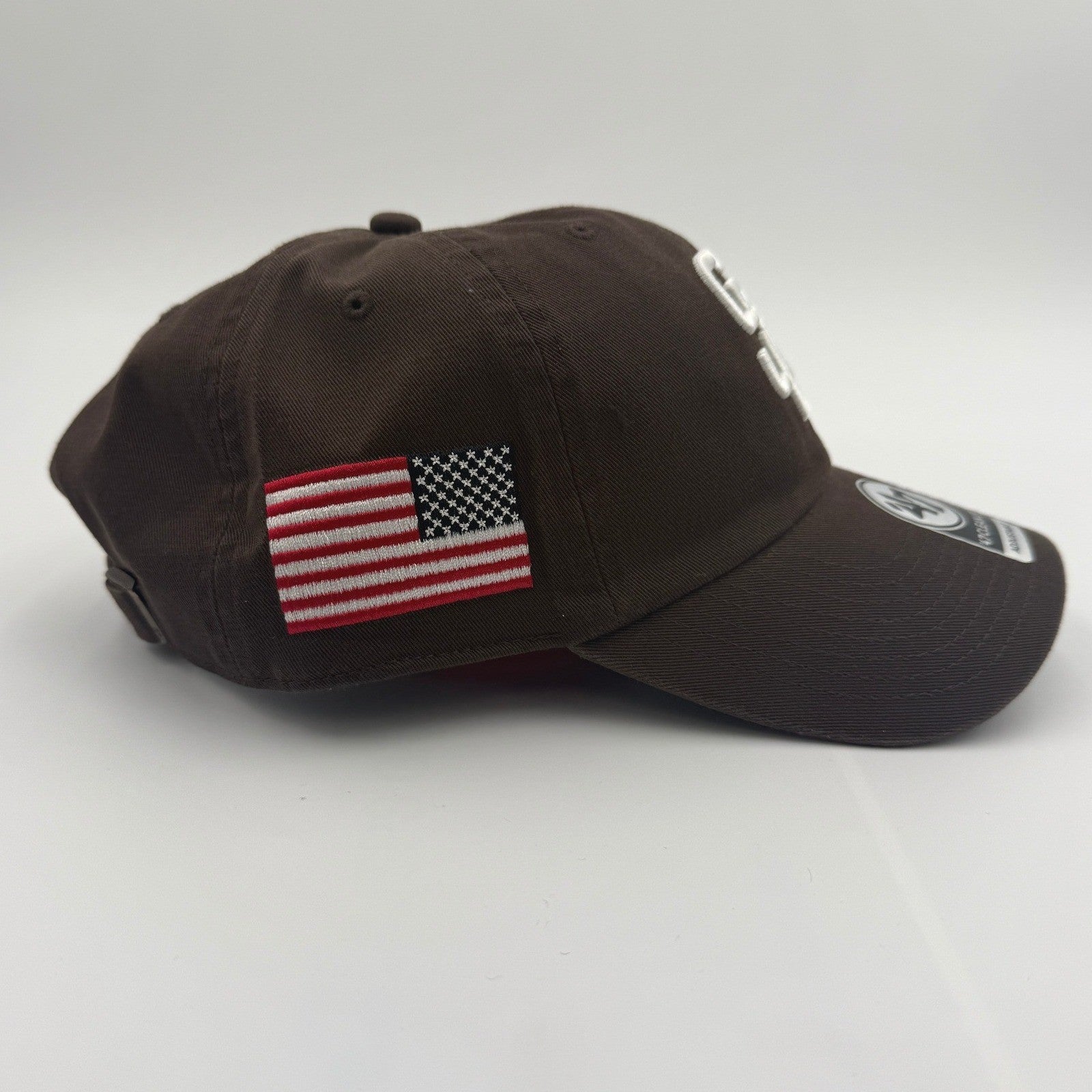 NWT San Diego Padres '47 Clean Up Adjustable Hat | SD Logo | Embroidered + Flag