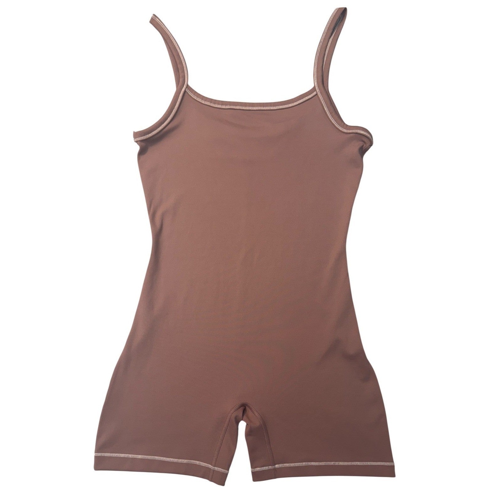 Nike One Dri-FIT Short Bodysuit Small in Smokey Mauve | $75 Retail