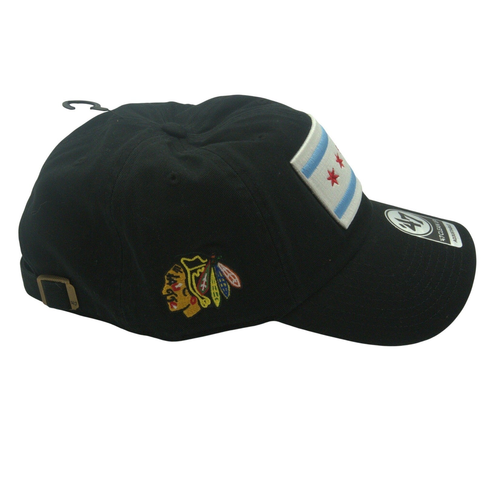NWT 47 Brand NHL x Chicago, Chicago Flag Blackhawks Adjustable Hat – Unisex OSFM