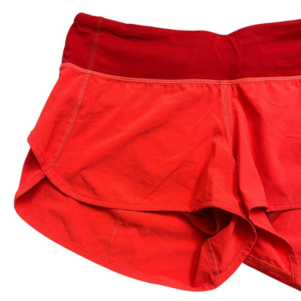 Lululemon Speed Short 2.5” Vibrant Coral Women’s Size 6 Running Athletic