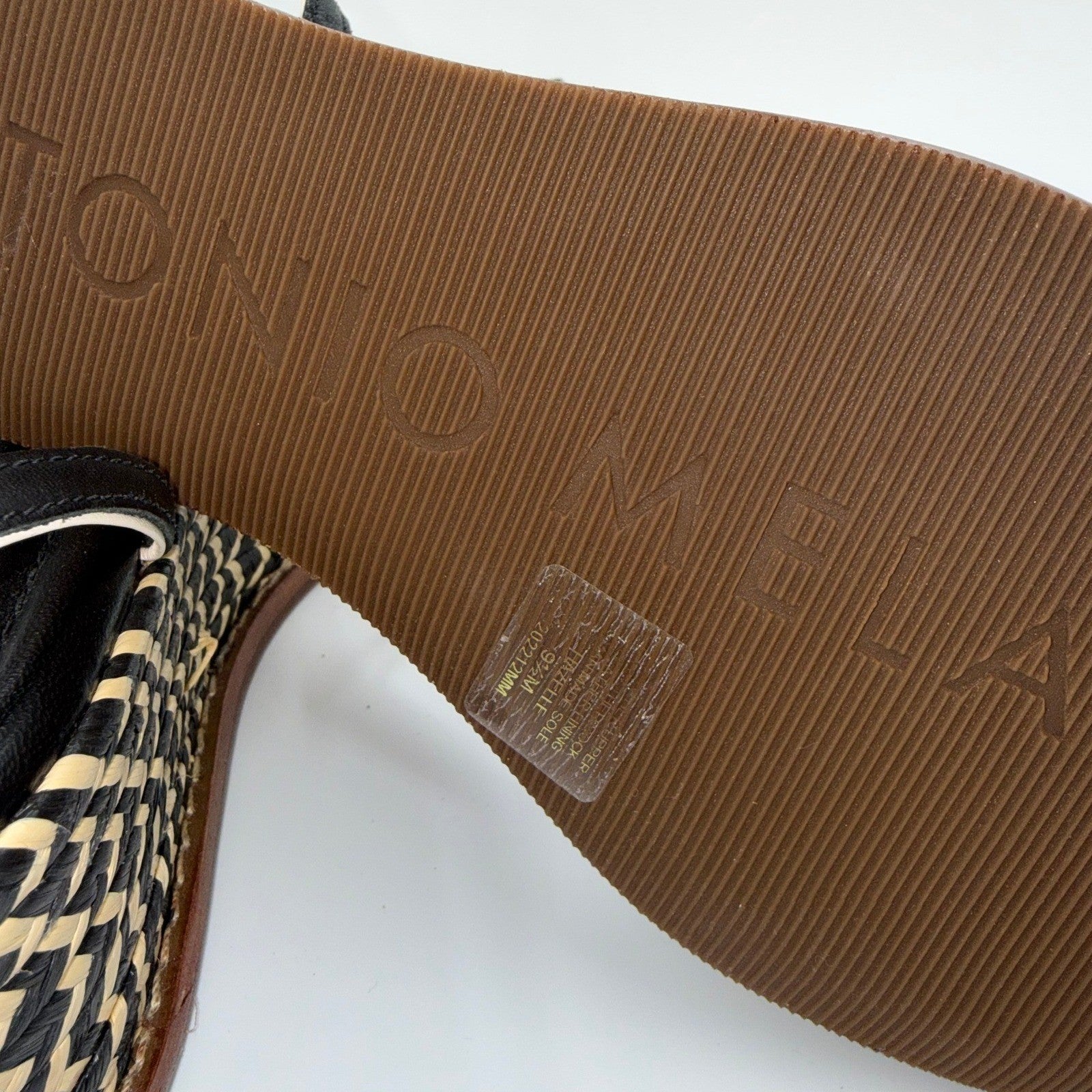 NWT Antonio Melani Hazelle Strappy Woven Platform Wedge Espadrille Sandals 9.5W
