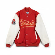 Starter Kansas City Chiefs Varsity Jacket – Quilted Lined, Embroidered Men's Med