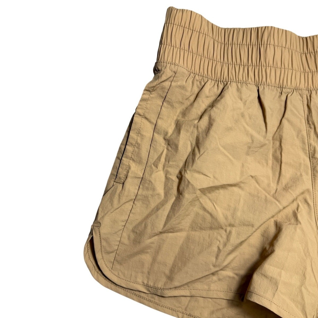 NWT Nike Jordan Youth Girls Large Khaki Shorts Legend Brown 5D170-XA3
