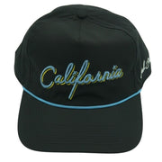 NWT Bad Birdie “California” Rope Hat – Black / Blue – Adjustable
