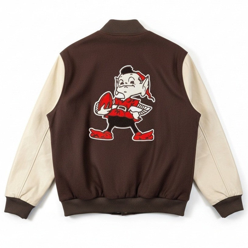 STARTER NFL Cleveland Browns Varsity Jacket – Men's Large – Quilted Lining – NWT