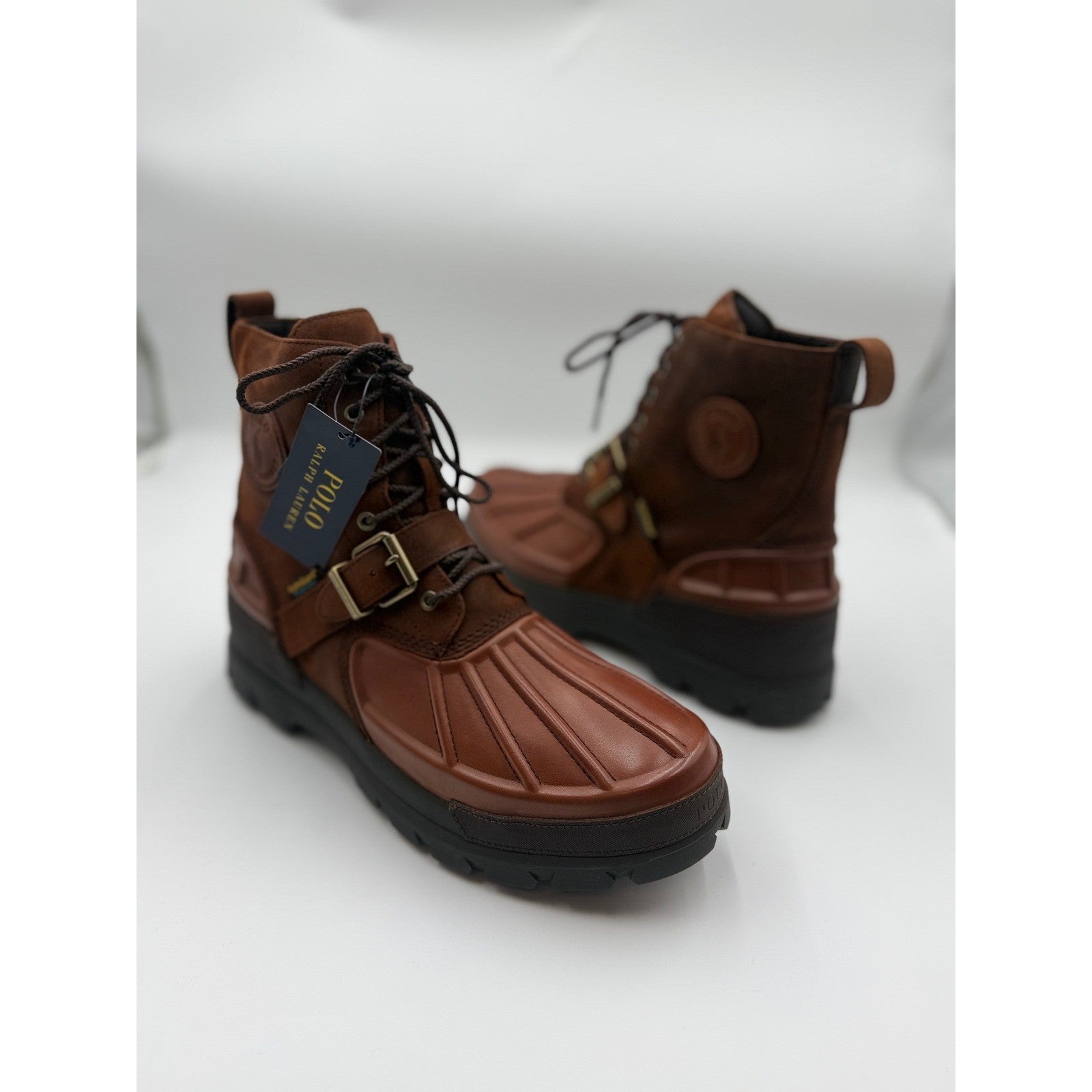 NWT POLO RALPH LAUREN Men's 14D Oslo High Waterproof Leather-Suede Boot