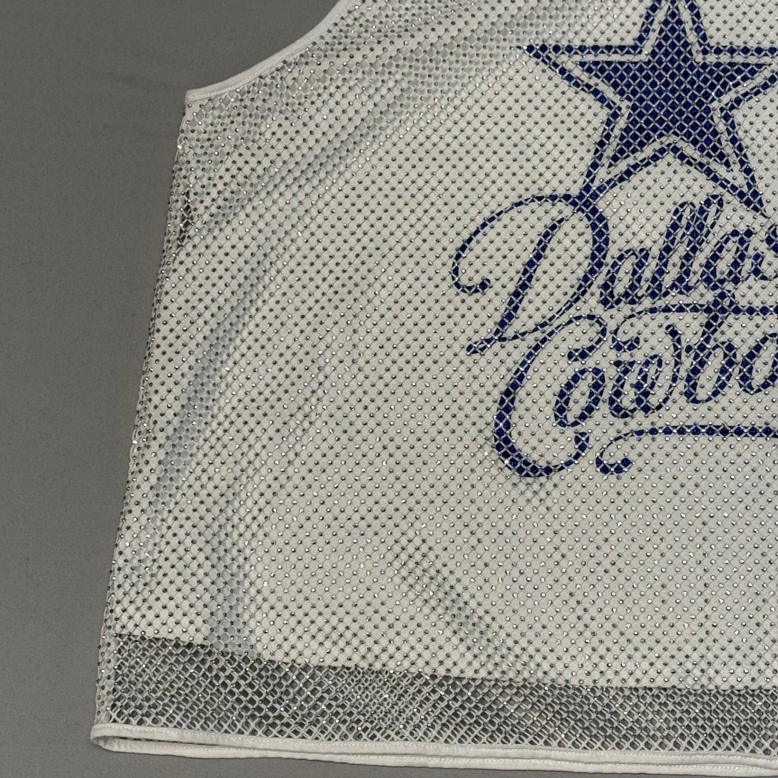 NWT The Wild Collective Dallas Cowboys Mesh Cropped Tank Top – Women's 2XL