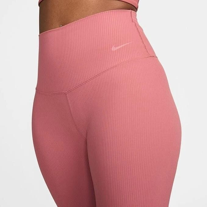 NWT Nike Zenvy Rib High-Waisted 7/8 Leggings Women's Medium HF1443-634
