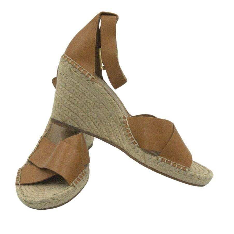 Vince Camuto Espadrille Wedge Sandals with Ankle Strap – Tan | Women’s 8.5