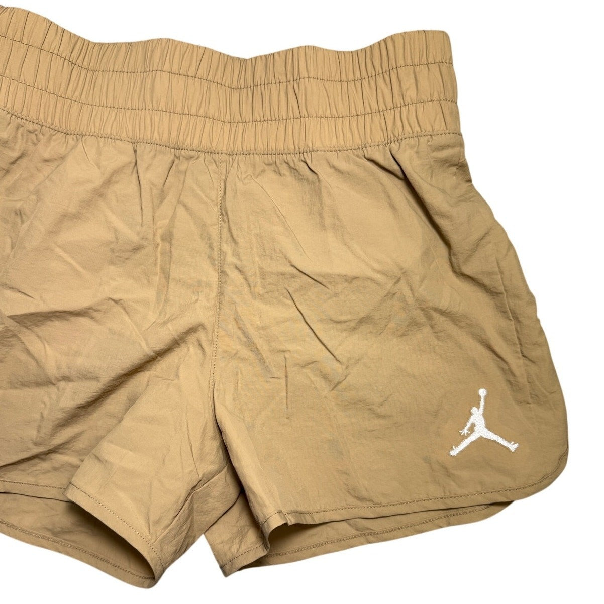 NWT Nike Jordan Youth Girls Large Khaki Shorts Legend Brown 5D170-XA3