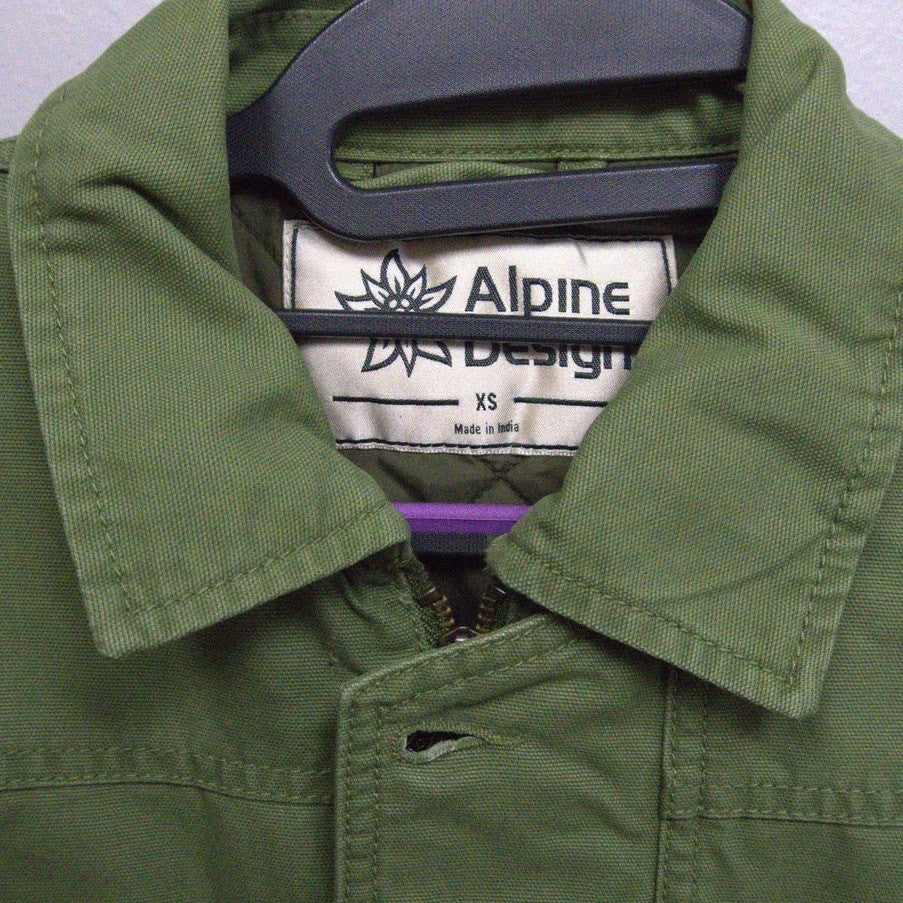 NWT Alpine Design Women's Extra Small Quilted Lined Chore Coat (Lush Olive)