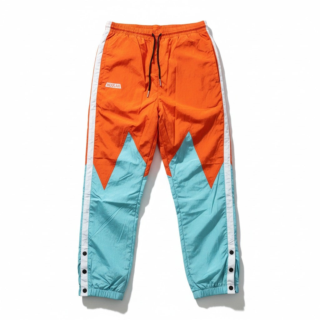 NWT Moolah Women’s Basketball Warm-Up Windbreaker Pants Colorblock Medium