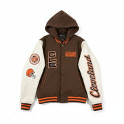 NWT The Wild Collective Women's Varsity Jackey Cleveland Browns - Small